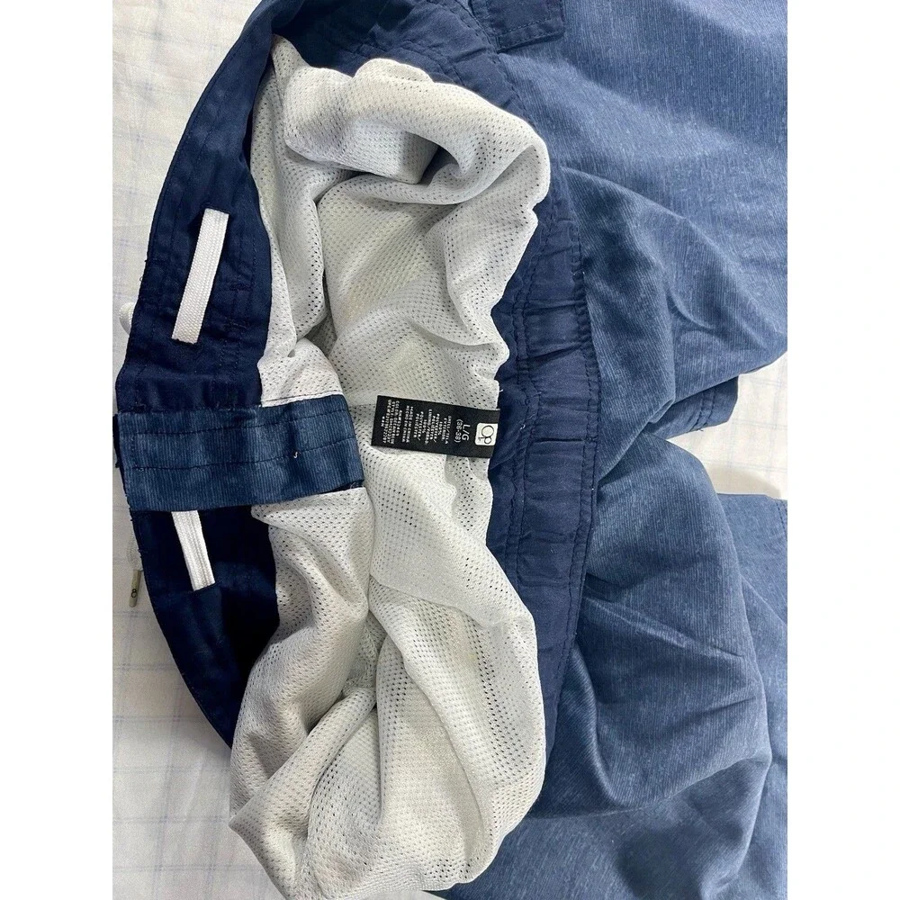 Op Ocean Pacific Men’s Board Shorts Swim Trunks Blue Size L (36-38) Cargo Pocket
